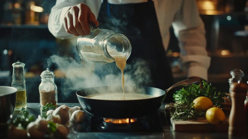 Peut-on cuisiner des sauces avec de la crème liquide ?